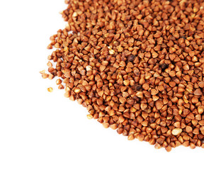 Buckwheat groats closeup