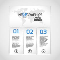 Infographics web design.
