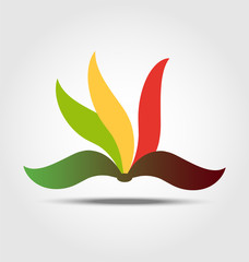 Originally created bookstore  business icon