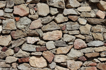 Hintergrund  Mediterrane Steinwand