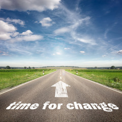 Road with Time for change