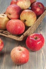 Beautiful red apples
