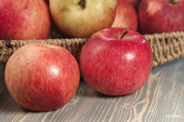 Beautiful red apples