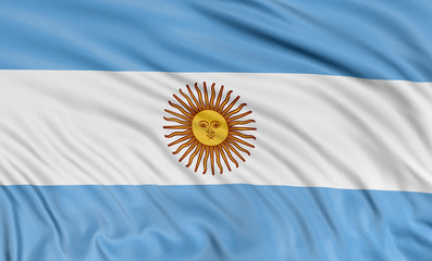 3D Argentina flag (clipping path included)