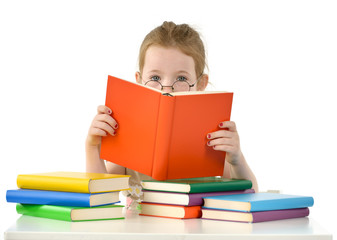 Mädchen mit Büchern