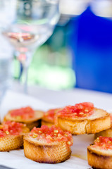 bruschettine con pomodoro