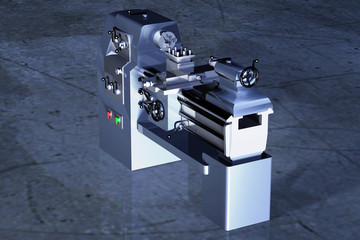 Drehmaschine im Einsatz