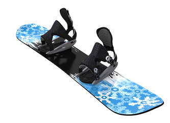 Snowboard isolated on white. Clipping paths