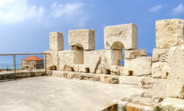 Crusader castle, Byblos, Lebanon