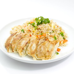 Fried rice with Fried dumplings set