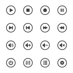 Media Player with White Background