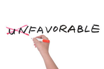 Unfavorable to favorable concept