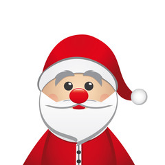 santa claus isolated white background