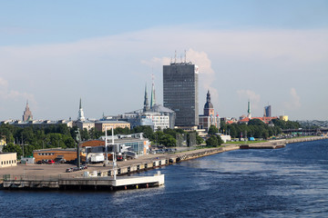 View of the embankment of Riga