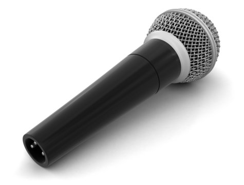 Microphone (clipping path included)