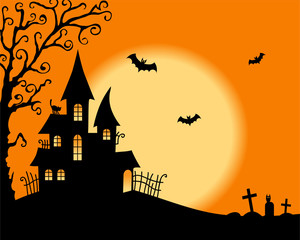 Halloween vector card