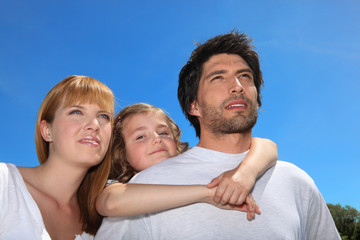 Young family at the park