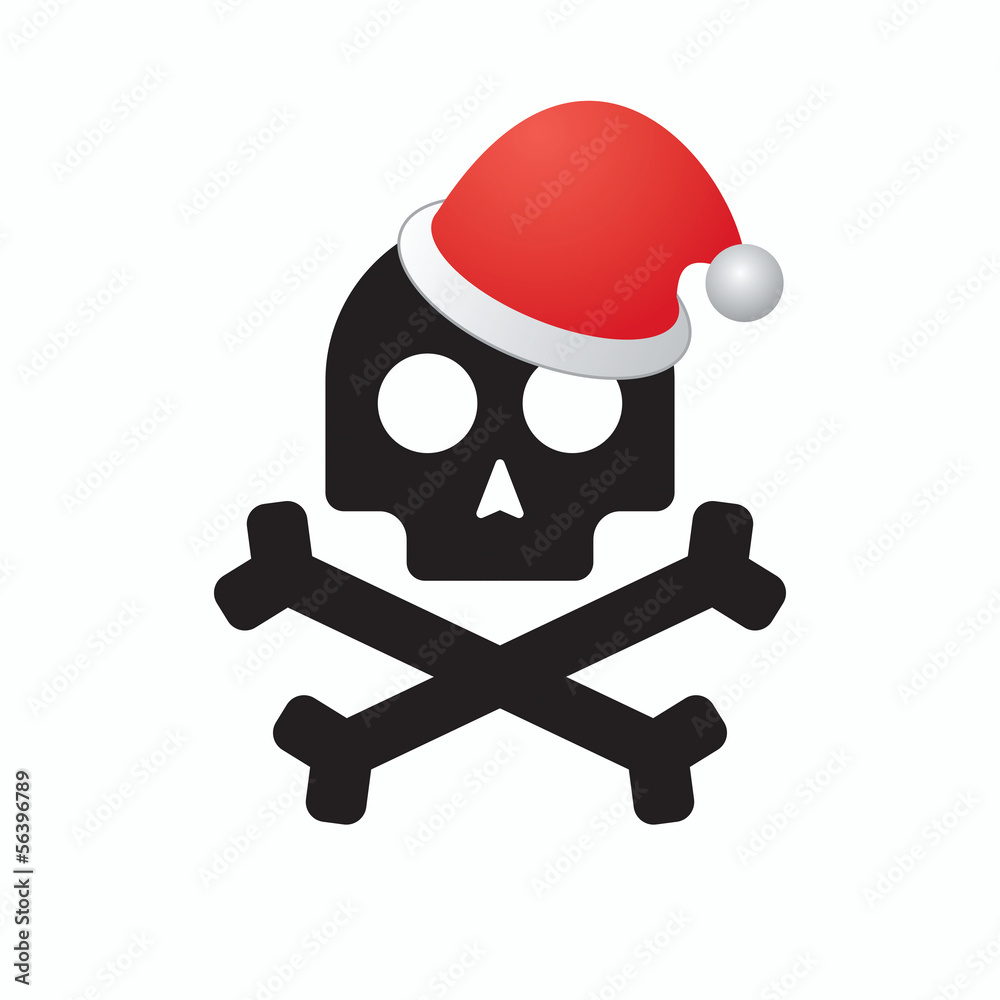 Poster Isolated pirate skull icon