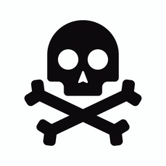 Isolated pirate skull icon
