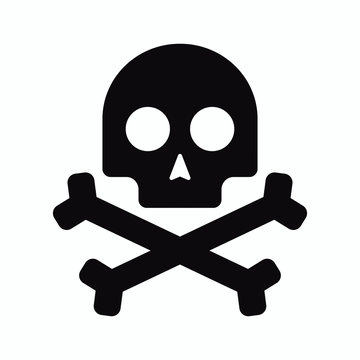 Isolated pirate skull icon