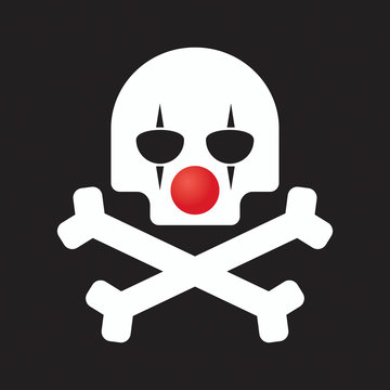 Isolated pirate skull icon