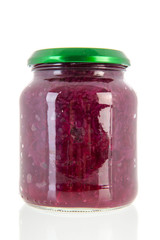 Canned red cabbage