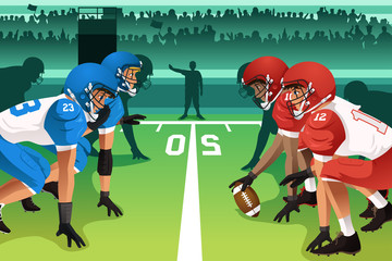 Football players in a match © artisticco