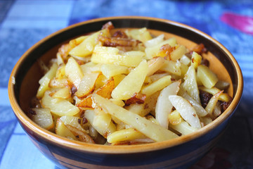 plate full of tasty chips