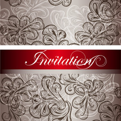 Elegant  invitation card for design