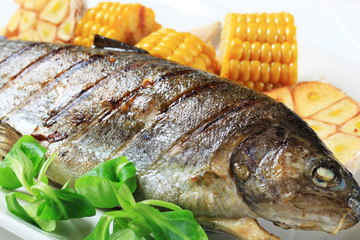 Grilled trout