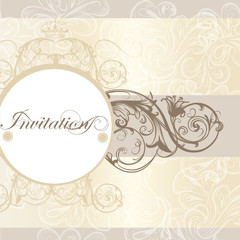 Wedding invitation card for design
