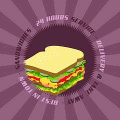 retro sandwich