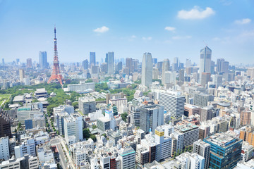 Obraz premium Widok na Tokio