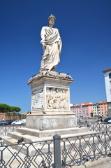 Fototapeta na wymiar Pomnik Księcia Leopolda II w Livorno, Włochy