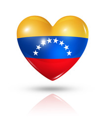 Love Venezuela, heart flag icon