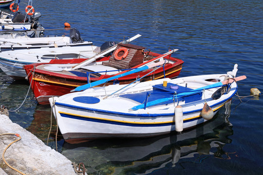 fishing boats in Greece.
