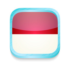 Smart phone button with Monaco flag