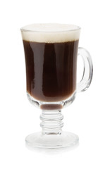 cup of coffee isolated on white
