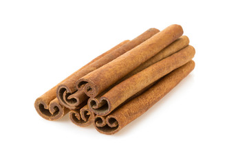 cinnamon stick on white