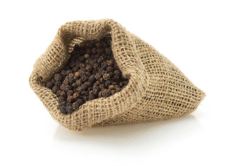 pepper spices on white