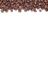 Brown roasted coffee beans