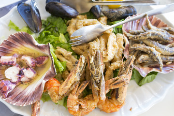 seafood plate