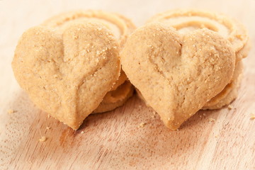 Naklejka premium heart shaped cookie