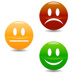 Smile colored buttons