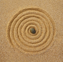 Fototapeta na wymiar Kraj stylu Zen, Spirala nieskończoności