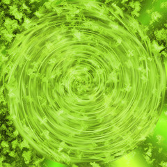 Abstract background, turbine light green.