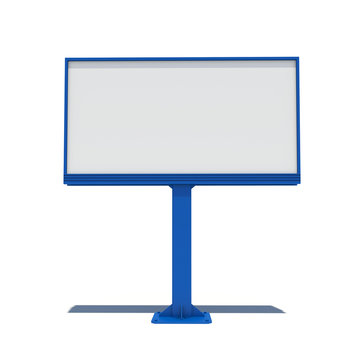 Big blue street billboard