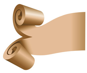 Antique scroll background. Vector.