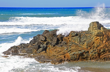 Stormy sea at Crete