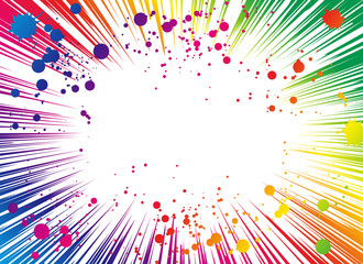 ペイント　集中線